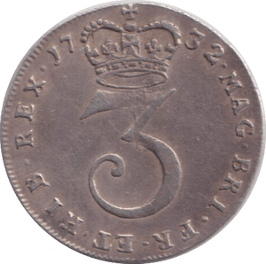 1732 MAUNDY THREEPENCE ( EF ) - MAUNDY THREEPENCE - Cambridgeshire Coins