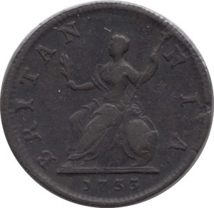 1733 FARTHING ( GF ) - Farthing - Cambridgeshire Coins