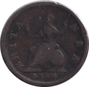 1734 FARTHING ( FAIR ) - SHILLING - Cambridgeshire Coins