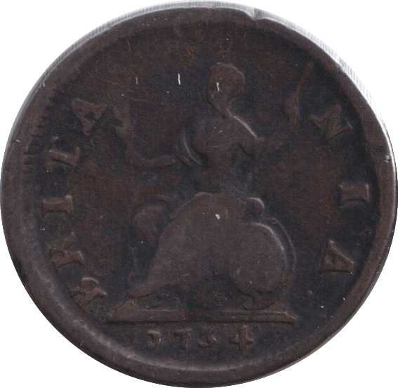 1734 FARTHING ( FAIR ) - SHILLING - Cambridgeshire Coins