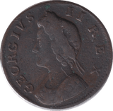 1734 FARTHING ( GF ) - FARTHING - Cambridgeshire Coins