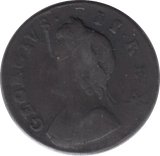 1735 FARTHING ( FINE ) - Farthing - Cambridgeshire Coins