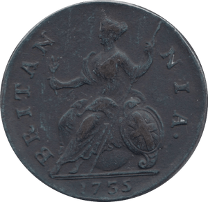 1735 HALFPENNY ( GVF) - HALFPENNY - Cambridgeshire Coins