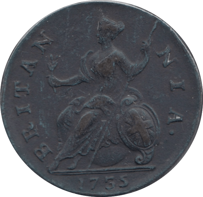 1735 HALFPENNY ( GVF) - HALFPENNY - Cambridgeshire Coins