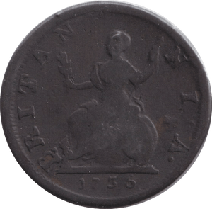 1736 FARTHING ( FAIR ) - SHILLING - Cambridgeshire Coins