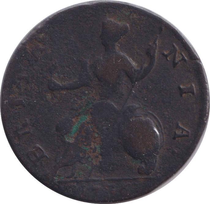 1736 HALFPENNY ( NF ) - HALFPENNY - Cambridgeshire Coins