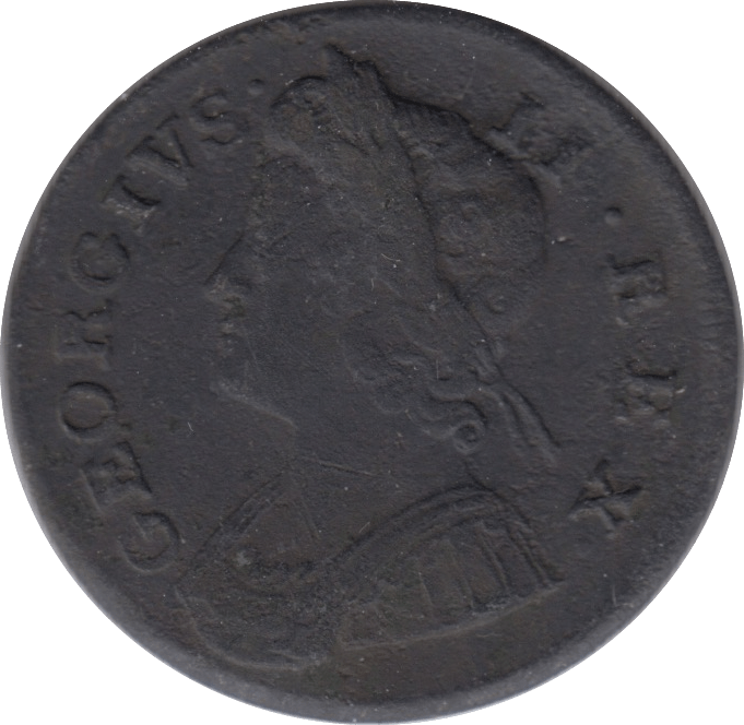 1738 HALFPENNY ( FINE ) - Halfpenny - Cambridgeshire Coins