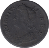 1738 HALFPENNY ( FINE ) - Halfpenny - Cambridgeshire Coins