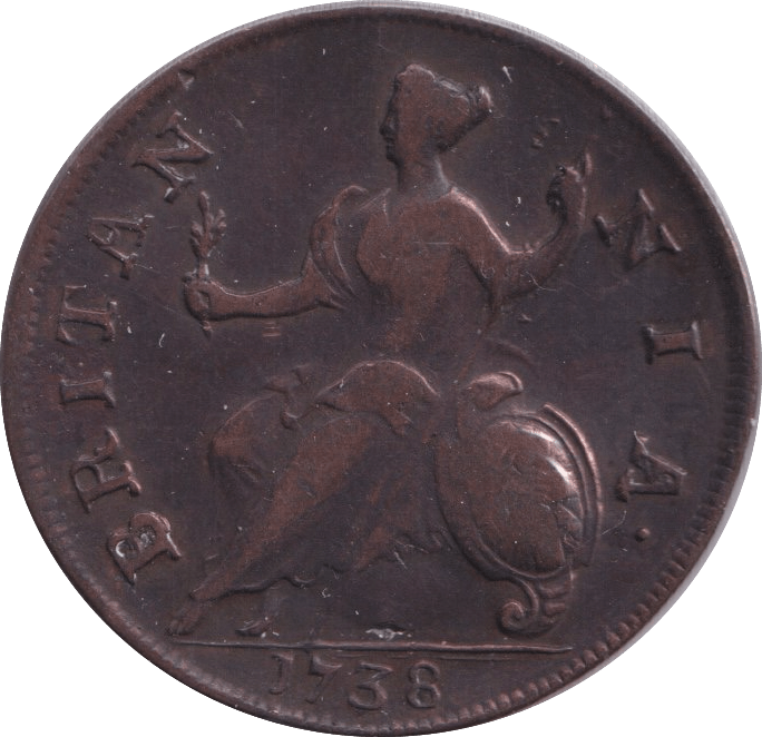 1738 HALFPENNY ( GF ) - HALFPENNY - Cambridgeshire Coins