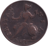 1738 HALFPENNY ( GF ) - HALFPENNY - Cambridgeshire Coins