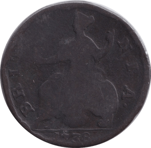 1738 HALFPENNY ( NF ) - HALFPENNY - Cambridgeshire Coins