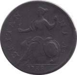 1738 HALFPENNY ( VF ) - Halfpenny - Cambridgeshire Coins