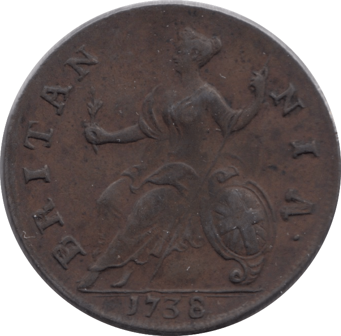 1738 HALFPENNY ( VF ) - Halfpenny - Cambridgeshire Coins