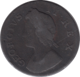 1739 FARTHING ( FINE ) - Farthing - Cambridgeshire Coins