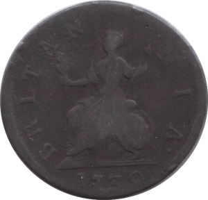 1739 FARTHING ( FINE ) - Farthing - Cambridgeshire Coins