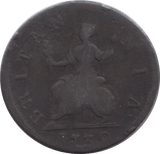 1739 FARTHING ( FINE ) - Farthing - Cambridgeshire Coins