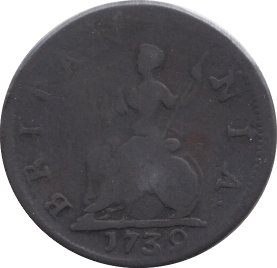 1739 FARTHING ( FINE ) - Farthing - Cambridgeshire Coins