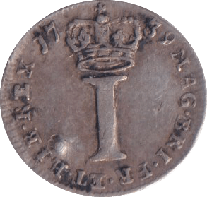 1739 MAUNDY ONE PENNY ( GVF ) - MAUNDY ONE PENNY - Cambridgeshire Coins