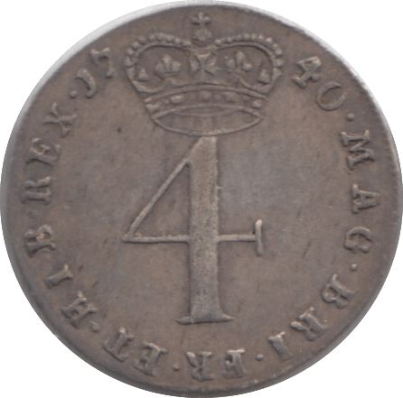 1740 MAUNDY FOURPENCE ( GVF ) - MAUNDY FOURPENCE - Cambridgeshire Coins