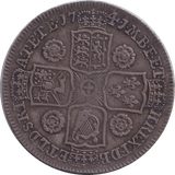 1741 HALFCROWN ( GVF ) - HALFCROWN - Cambridgeshire Coins