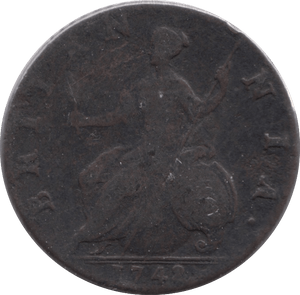 1742 HALFPENNY ( FAIR ) - Halfpenny - Cambridgeshire Coins