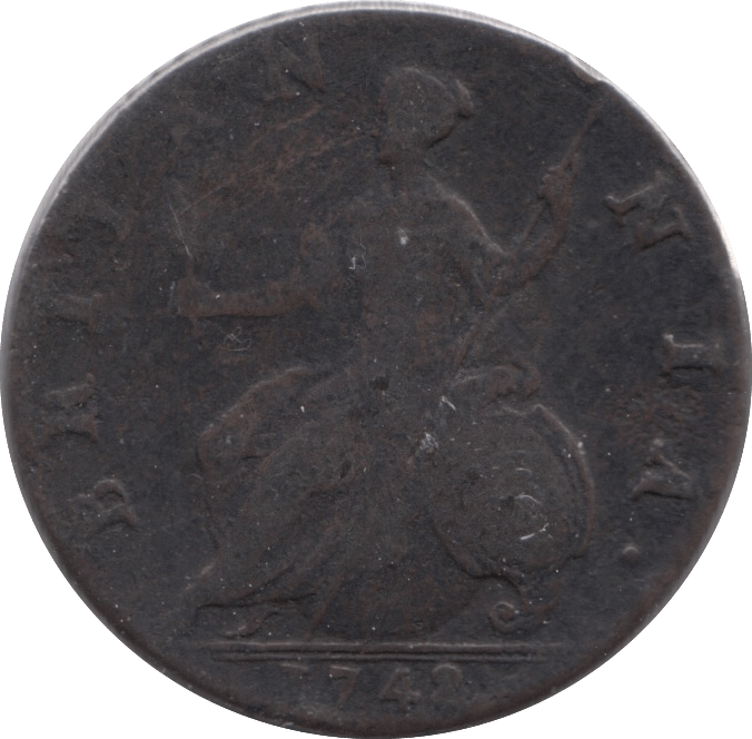 1742 HALFPENNY ( FAIR ) - Halfpenny - Cambridgeshire Coins