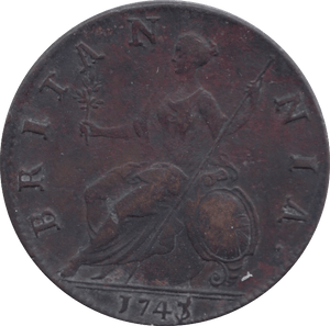 1743 HALFPENNY ( FAIR ) - Halfpenny - Cambridgeshire Coins