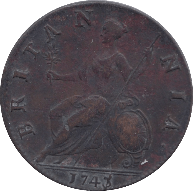 1743 HALFPENNY ( FAIR ) - Halfpenny - Cambridgeshire Coins