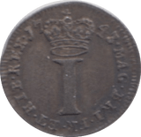 1743 MAUNDY ONE PENNY ( EF ) - MAUNDY ONE PENNY - Cambridgeshire Coins