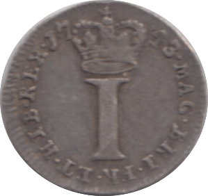 1743 MAUNDY ONE PENNY ( GVF ) - MAUNDY ONE PENNY - Cambridgeshire Coins