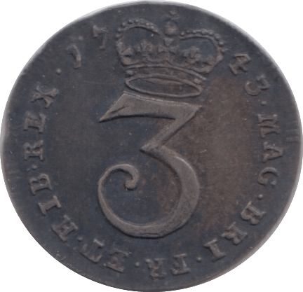 1743 MAUNDY THREEPENCE ( EF ) - MAUNDY THREEPENCE - Cambridgeshire Coins