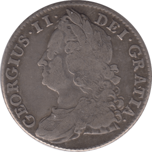 1743 SHILLING ( VF ) - Shilling - Cambridgeshire Coins