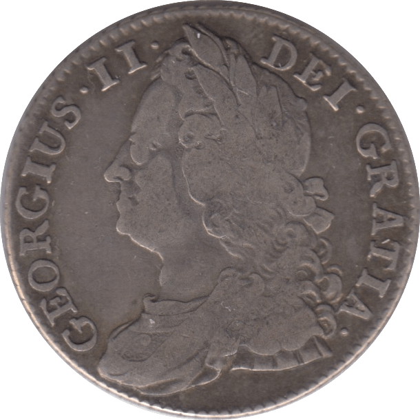 1743 SHILLING ( VF ) - Shilling - Cambridgeshire Coins