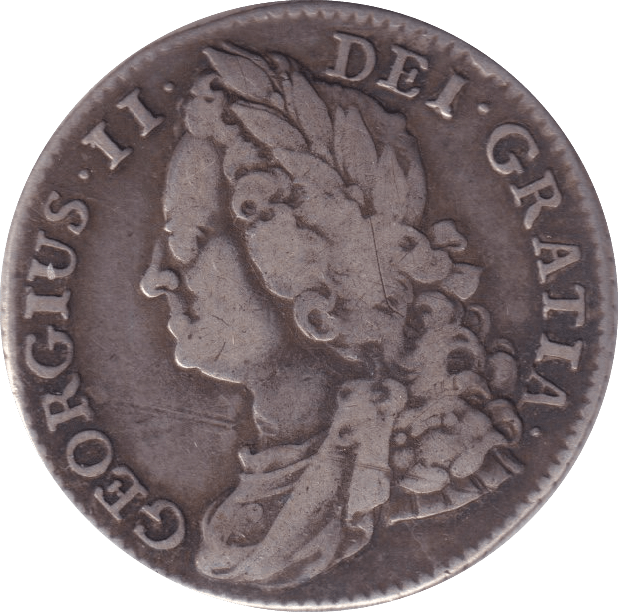 1743 SHILLING ( VF ) - SHILLING - Cambridgeshire Coins