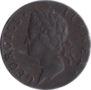 1744 FARTHING IRELAND - WORLD COINS - Cambridgeshire Coins