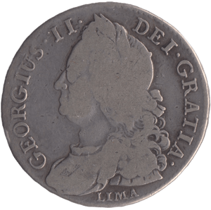 1745 HALFCROWN ( FINE ) LIMA - HALFCROWN - Cambridgeshire Coins