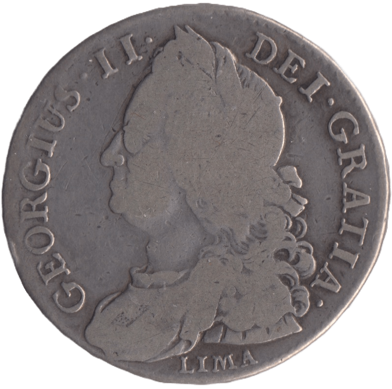 1745 HALFCROWN ( FINE ) LIMA - HALFCROWN - Cambridgeshire Coins