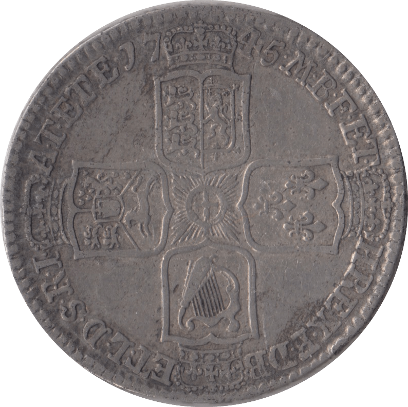 1745 HALFCROWN ( GF ) LIMA - HALFCROWN - Cambridgeshire Coins