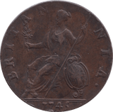 1745 HALFPENNY ( VF ) - Halfpenny - Cambridgeshire Coins