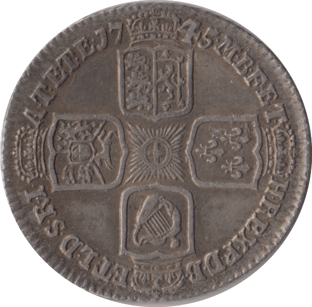 1745 SHILLING ( GVF ) - SHILLING - Cambridgeshire Coins