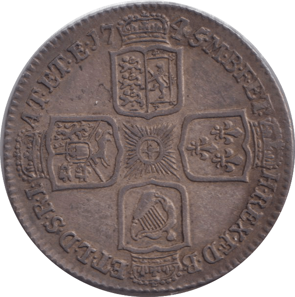 1745 SIXPENCE ( EF ) - SIXPENCE - Cambridgeshire Coins