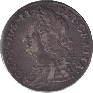 1745 SIXPENCE ( GVF ) - SIXPENCE - Cambridgeshire Coins