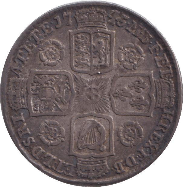 1745 SIXPENCE ( GVF ) - SIXPENCE - Cambridgeshire Coins