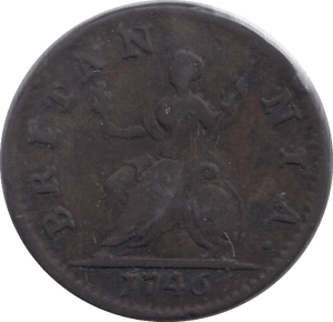 1746 FARTHING ( GF ) - Farthing - Cambridgeshire Coins