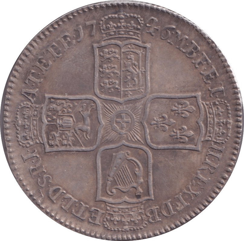 1746 HALFCROWN ( EF ) - HALFCROWN - Cambridgeshire Coins