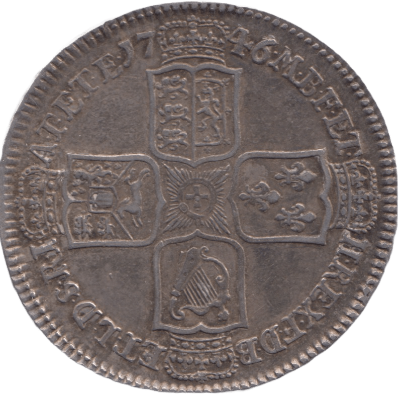 1746 HALFCROWN ( GVF ) LIMA - Halfcrown - Cambridgeshire Coins