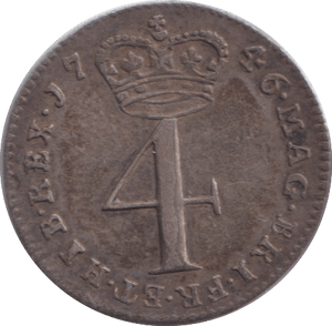 1746 MAUNDY FOURPENCE ( GVF ) - MAUNDY FOURPENCE - Cambridgeshire Coins