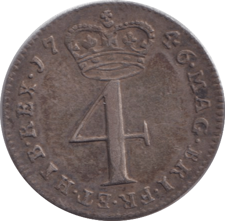 1746 MAUNDY FOURPENCE ( GVF ) - MAUNDY FOURPENCE - Cambridgeshire Coins