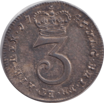 1746 MAUNDY THREEPENCE ( EF ) - MAUNDY THREEPENCE - Cambridgeshire Coins