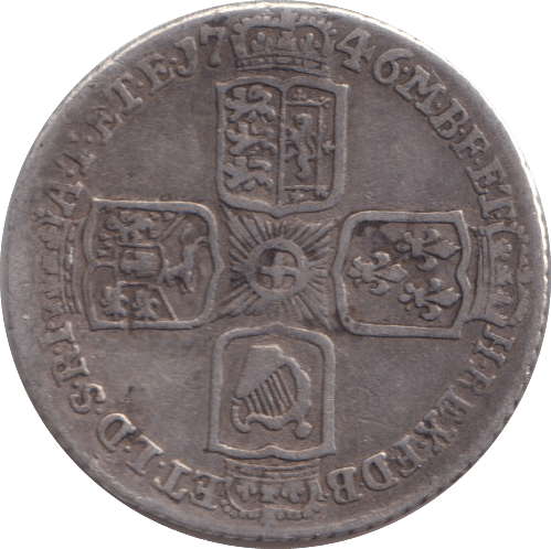 1746 SIXPENCE ( FINE ) - SIXPENCE - Cambridgeshire Coins